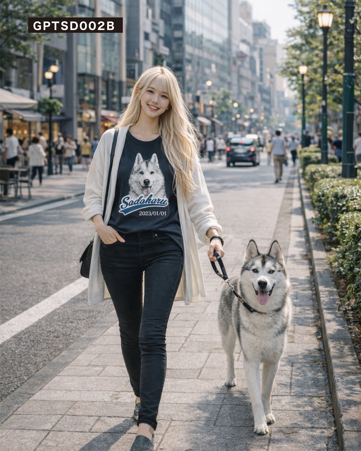セルフデザイン ペットTシャツ 名入れ 写真入れ 文字入れ プレゼント 記念 DTF印刷 オリジナルTシャツ gptsd002