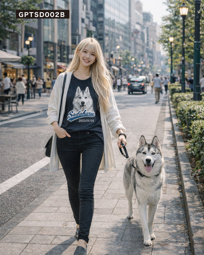 セルフデザイン ペットTシャツ 名入れ 写真入れ 文字入れ プレゼント 記念 DTF印刷 オリジナルTシャツ gptsd002